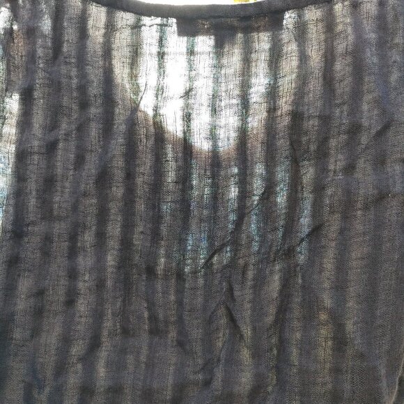 FLAX Striped Tunic Dress Women's Size M 100% Linen - Picture 4 of 5